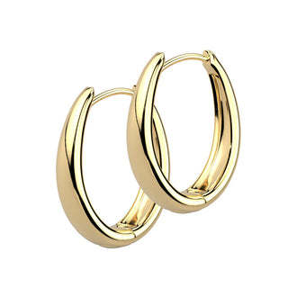 Hoop Earring wide oval Segment