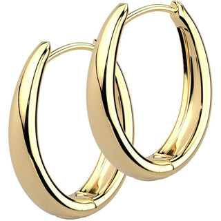 Hoop Earring wide oval Segment