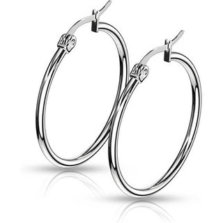 Hoop Earring 316L Round Hoop Earrings 1 Pair