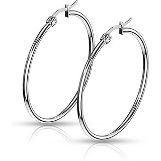 Hoop Earring 316L Round Hoop Earrings 1 Pair