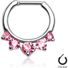 Septum Piercing Clicker 5 Zirconia Clicker