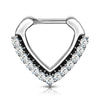 Septum Piercing Clicker Dreieck Zirkonia Clicker