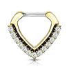 Septum Piercing Clicker Dreieck Zirkonia Clicker