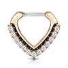Septum Piercing Clicker Dreieck Zirkonia Clicker