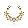 Fake Nasenpiercing Septum 11 Zirkonia Biegbar