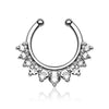 Fake Nasenpiercing Septum 11 Zirkonia Biegbar