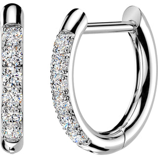 Earring Zirconia Accent 1 Pair