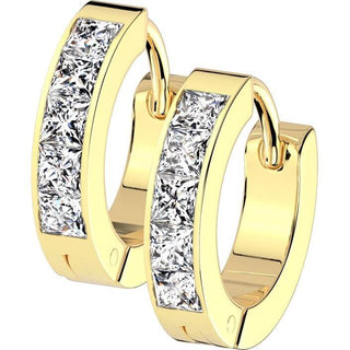 Earring 5 square zirconia