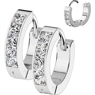Earring 5 square zirconia