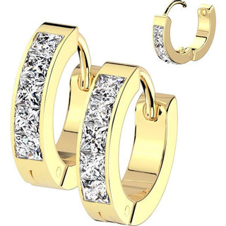 Earring 5 square zirconia