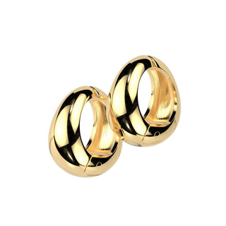 Earcuff wide oval non-piercing clip