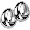 Earcuff wide oval non-piercing clip