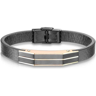 Armband Schwarz Roségold Magnet