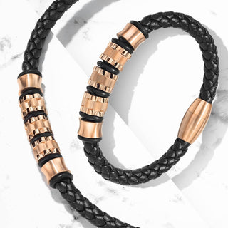 Schwarz Roségold Magnet