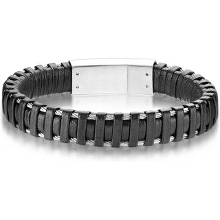 Armband Schwarz Silber Magnet
