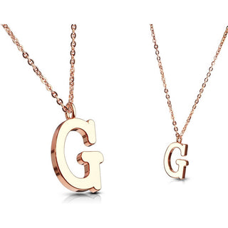 Necklace Letters A-Z Roségold