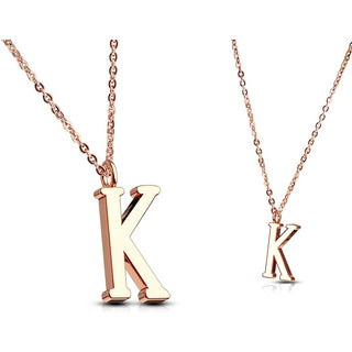Necklace Letters A-Z Roségold
