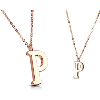 Necklace Letters A-Z Roségold