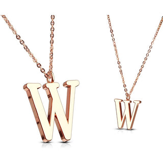 Necklace Letters A-Z Roségold