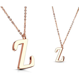 Necklace Letters A-Z Roségold