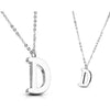 Necklace 316L Pendant with Chain Alphabet Initial