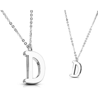Necklace 316L Pendant with Chain Alphabet Initial