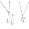 Necklace 316L Pendant with Chain Alphabet Initial