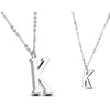 Necklace 316L Pendant with Chain Alphabet Initial