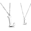 Necklace 316L Pendant with Chain Alphabet Initial