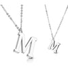 Necklace 316L Pendant with Chain Alphabet Initial