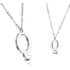 Necklace 316L Pendant with Chain Alphabet Initial