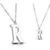 Necklace 316L Pendant with Chain Alphabet Initial