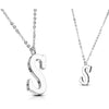 Necklace 316L Pendant with Chain Alphabet Initial