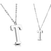 Necklace 316L Pendant with Chain Alphabet Initial