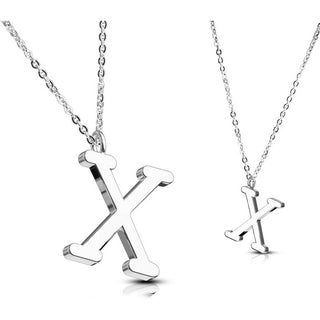 Necklace 316L Pendant with Chain Alphabet Initial