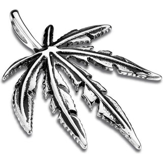 Anhänger Hanfblatt Silber