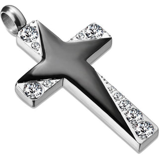 Anhänger Kreuz Zirkonia Silber