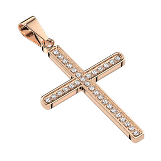 Anhänger Kreuz Zirkonia
