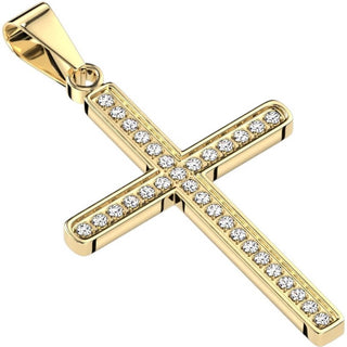 Anhänger Kreuz Zirkonia