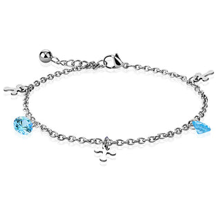 Armband Kreuz Zirkonia Silber