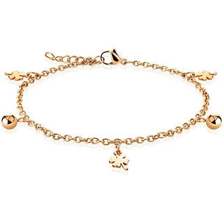Armband Kleeblatt Roségold