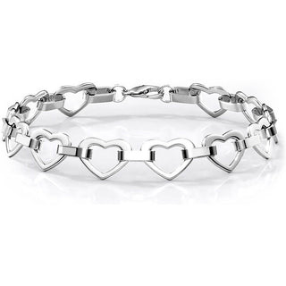 Armband Herzenkette Silber