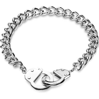Armband Kette Silber Handschellen Verschluss