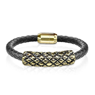 Armband Schwarz Geflochten Magnet