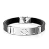 Armband Schwarz Anker