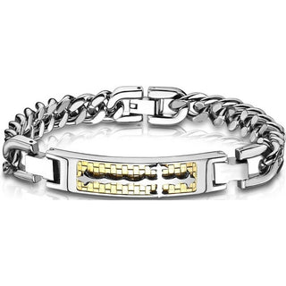 Armband Kreuz Zirkonia Silber Gold