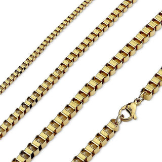 Halskette Box Kette Gold