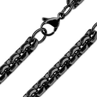 Halskette Box Kette Schwarz