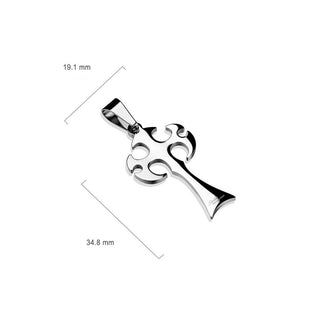 Anhänger Gothic Kreuz Silber