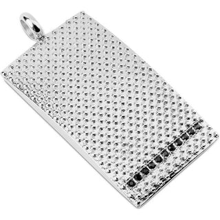 Anhänger Hundemarke Zirkonia Silber